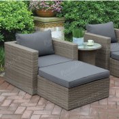 402 Outdoor Patio 5Pc Lounge Set by Poundex w/Options