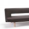 Puzzle Sofa Bed in Dark Brown Fabric by Innovation