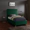 Jasmine Bed in Green Velvet Fabric by Meridian w/Options