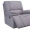 U8078 Power Reclining Sofa Light Gray Suede by Global w/Options