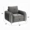 Wenona Sofa & Loveseat LV01710 in Gray Velvet by Acme w/Options