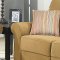 Tan or Olive Velvet Chenille Reclining Livng Room Sofa w/Options