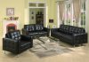 8421 Sofa in Black Bonded Leather w/Options