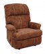 Chocolate Suede Microfiber Elegant Modern Recliner