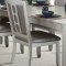 Sienna 7Pc Dining Set in Platinum w/Mirror Accents