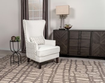 Pippin Accent Chair 904066 in Latte Fabric by Coaster [CRAC-904066 Pippin]