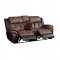 Jaylen Motion Sofa 55425 Toffee & Espresso Microfiber w/Options