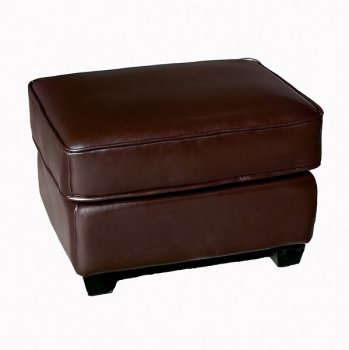 Light Brown Color Cube Shape Modern Leather Ottoman [WIO-A-75]