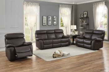 Pendu Motion Sofa 8326BRW in Brown by Homelegance w/Options [HES-8326BRW Pendu]