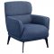 Andrea Accent Chair Set of 2 903083 in Blue Fabric by Coaster