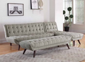 Natalia 505608 Sofa Bed 3Pc Set in Dove Grey Fabric by Coaster [CRSB-505608 Natalia]