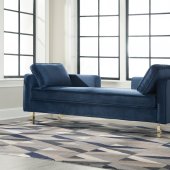 550356 Double Chaise in Navy Fabric by Donny Osmond