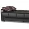 Uptown Sofa Bed in Black PU by Casamode w/Options