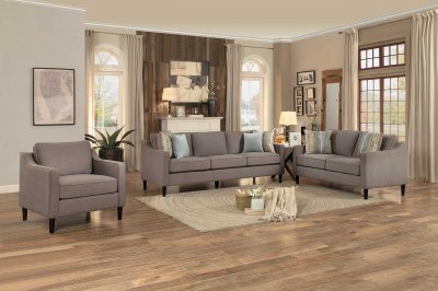 Lotte Sofa 8207 in Brown Fabric by Homelegance w/Options