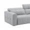 Prescott Power Motion Sofa Light Gray Leather by J&M w/Options