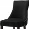 Hannah Dining Chair 774 Set of 2 Black Velvet Fabric by Meridian