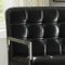 Rafael Accent Chair 59776 in Black PU & Stainless Steel by Acme