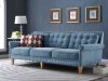 Jonathan Sofa TOV-S75 in Blue Velvet Fabric by TOV Furniture