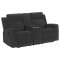 Brentwood Motion Sofa & Loveseat 610284 Charcoal Fabric -Coaster