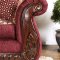 Tabitha Sofa SM6110 in Wine Fabric w/Options