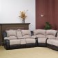 Beige Fabric Modern Reclining Sectional Sofa w/Optional Chair