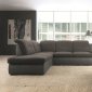 Credo Sectional Sofa in Brown Fabric by ESF w/ Bed & Storage