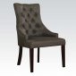 Drogo Accent Chair Set of 2 in Gray Fabric by Acme