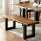 Maddison CM3606T Dining Table in Tobacco Oak w/Options