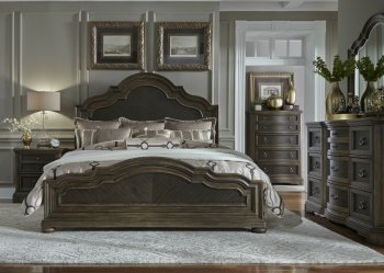 Valley Springs Bedroom 822-BR-QPB 5Pc Set in Chestnut by Liberty [LFBS-822-BR-QPB-Valley Springs]