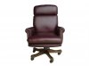 Burgundy, Brown or Black Top Grain Classic Leather Office Chair