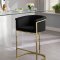 Donatella Counter Stool 700 Set of 2 in Black Velvet by Meridian