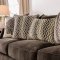 Cornelia Sofa SM3073 in Dark Brown Chenille Fabric w/Options