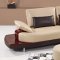 UA131 Sectional Sofa in Bonded Leather by Global Furniture USA