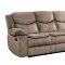 Bastrop Reclining Sofa 8230FBR in Brown Fabric by Homelegance