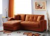 Kubo Sectional Sofa Bed in Rainbow Orange Fabric by Istikbal