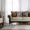 Saoirse Sofa SM7644 Sofa in Tan Chenille & Espresso w/Options