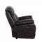 Perfiel Motion Sofa & Loveseat LV00066 Dark Brown Leather - Acme