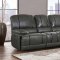 U1952 Power Motion Sofa in Charcoal Fabric by Global w/Options