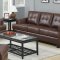 Samuel Sofa & Loveseat Set Brown Leatherette 504071 by Coaster