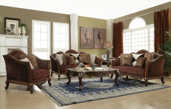 Beredei Sofa 50665 in Antique Oak by Acme w/Options [AMS-50665-Beredei]