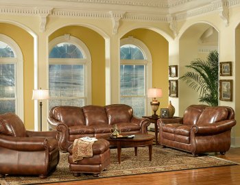 Leather Italia Duplin Sofa in Pecan w/Options [LIS-S9913-DUPLIN-2941]