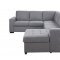 Nardo Sleeper Sectional Sofa 55545 in Gray Fabric by Acme