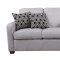 504031 Charlotte Sofa in Light Grey Fabric by Coaster w/Options