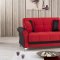 Urban Style Sofa Bed in Red Fabric by Casamode w/Options