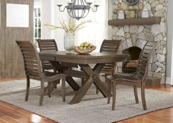 Bayside Crossing Dining Table 5Pc Set 185-CD Chestnut by Liberty [LFDS-185-CD Bayside Crossing]