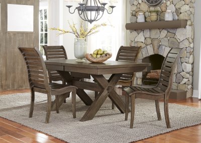 Bayside Crossing Dining Table 5Pc Set 185-CD Chestnut by Liberty