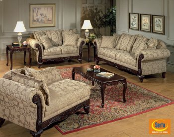 Fairfax 52370 Sofa in Camel Fabric by Acme w/Options [AMS-52370 Fairfax]