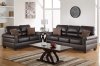 F7878 Sofa & Loveseat Set in Espresso Bonded Leather by Boss