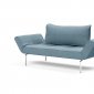 Zeal Daybed in Light Blue Fabric by Innovation w/Metal Legs