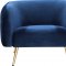 Harlow Sofa 685 in Navy Velvet Fabric by Meridian w/Options